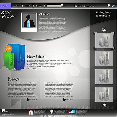 商务网页模板 高效构建专业网站的基石